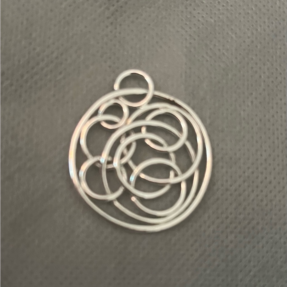 Lia Sophia Silver Swirl Necklace piece